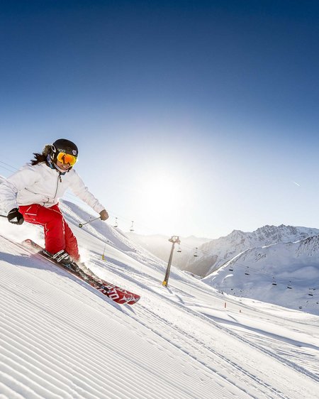 Skifahren in Samnaun Skifahren in Samnaun